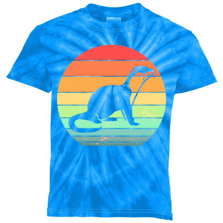 Vintage Sea Otter Kids Tie-Dye T-Shirt