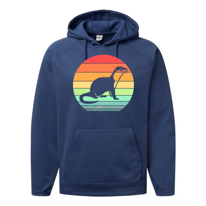 Vintage Sea Otter Performance Fleece Hoodie