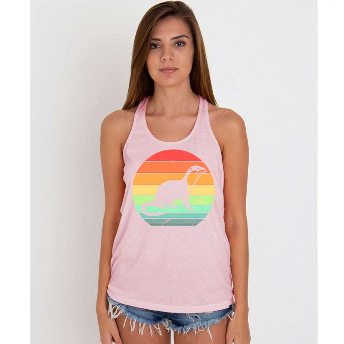 Vintage Sea Otter Women's Knotted Racerback Tank