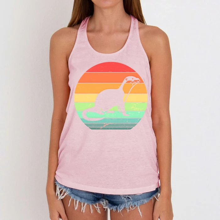 Vintage Sea Otter Women's Knotted Racerback Tank