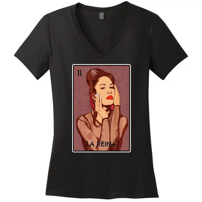 Vintage Selenas Quintanilla Women's V-Neck T-Shirt