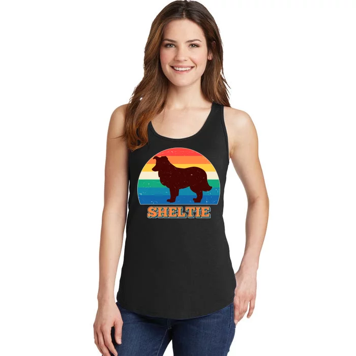 Vintage Sheltie Ladies Essential Tank