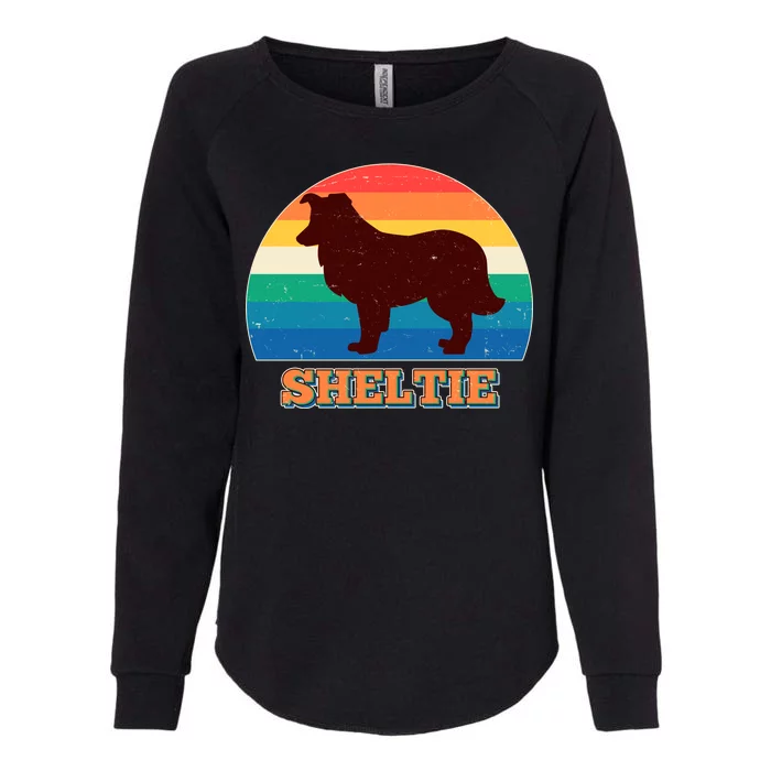 Vintage Sheltie Womens California Wash Sweatshirt