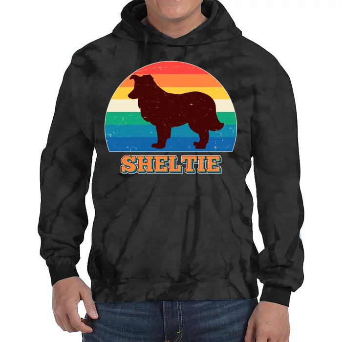 Vintage Sheltie Tie Dye Hoodie