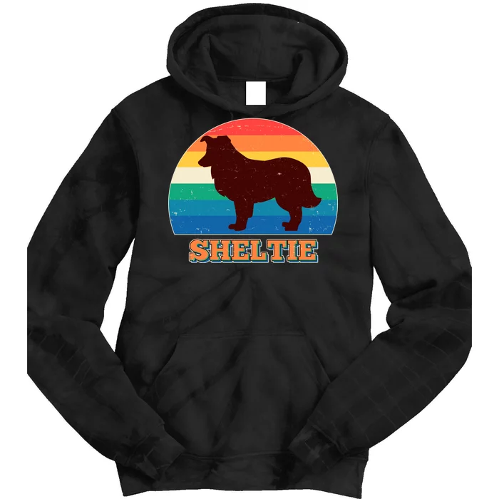 Vintage Sheltie Tie Dye Hoodie