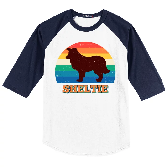 Vintage Sheltie Baseball Sleeve Shirt