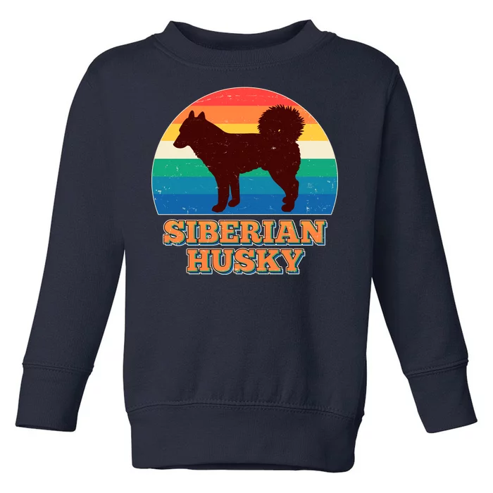 Vintage Siberian Husky Toddler Sweatshirt