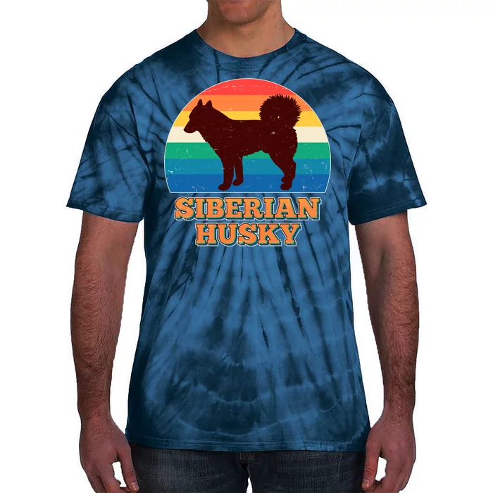 Vintage Siberian Husky Tie-Dye T-Shirt