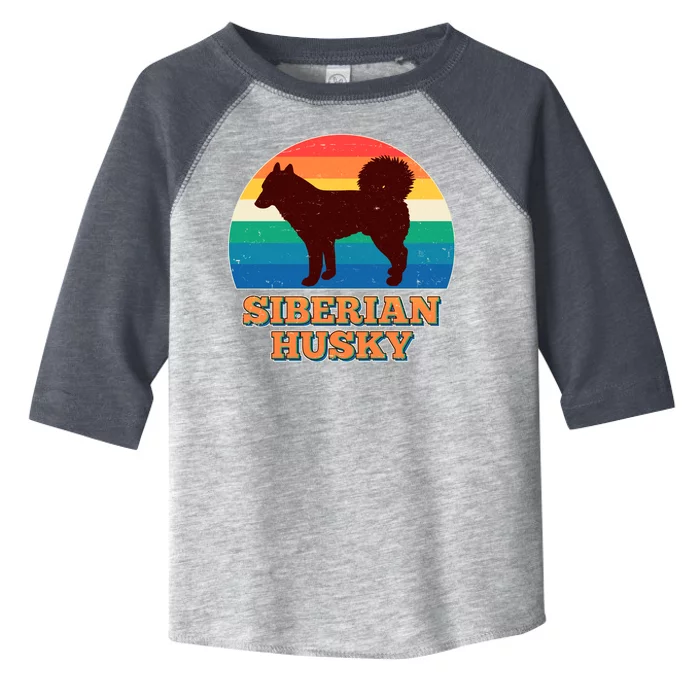 Vintage Siberian Husky Toddler Fine Jersey T-Shirt