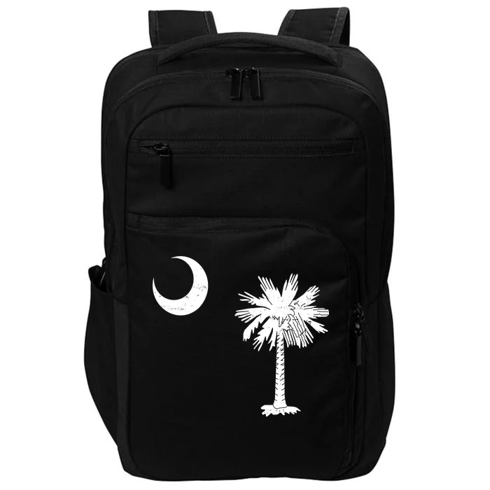 Vintage South Carolina Flag Palmetto Moon Impact Tech Backpack