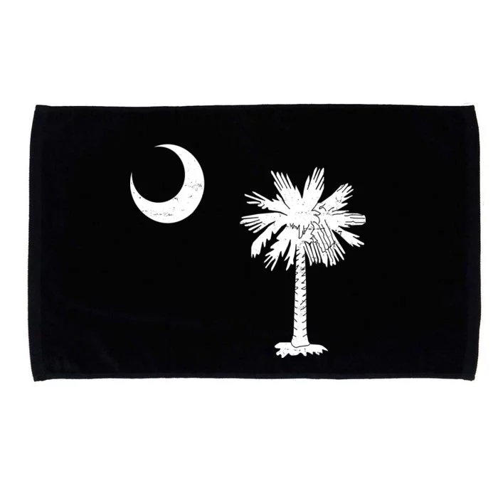 Vintage South Carolina Flag Palmetto Moon Microfiber Hand Towel