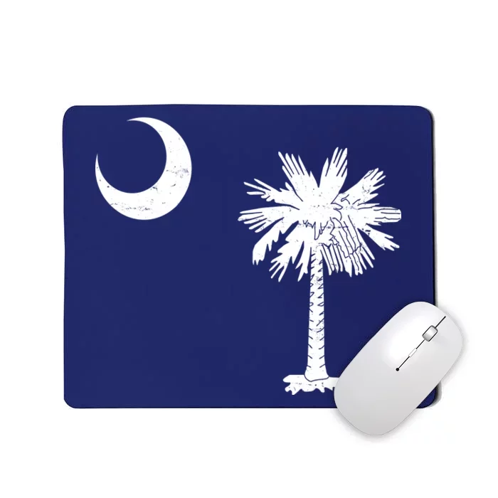 Vintage South Carolina Flag Palmetto Moon Mousepad