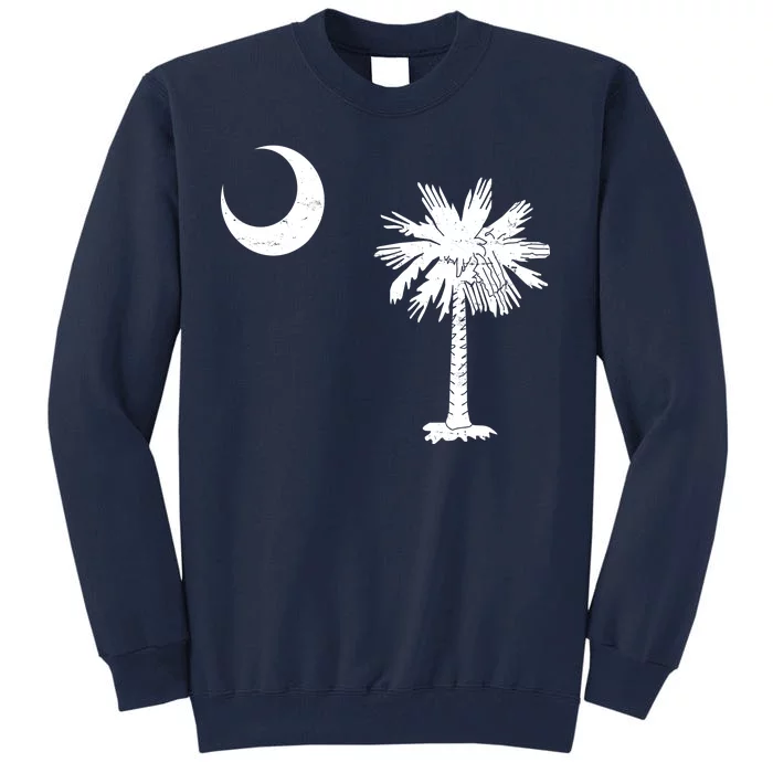 Vintage South Carolina Flag Palmetto Moon Tall Sweatshirt