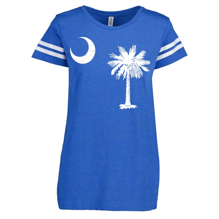 Vintage South Carolina Flag Palmetto Moon Enza Ladies Jersey Football T-Shirt