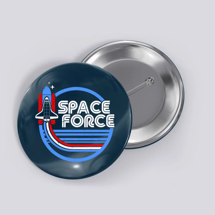 Vintage Space Force Emblem Button