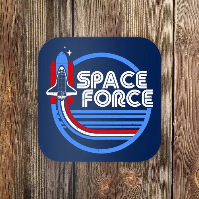 Vintage Space Force Emblem Coaster