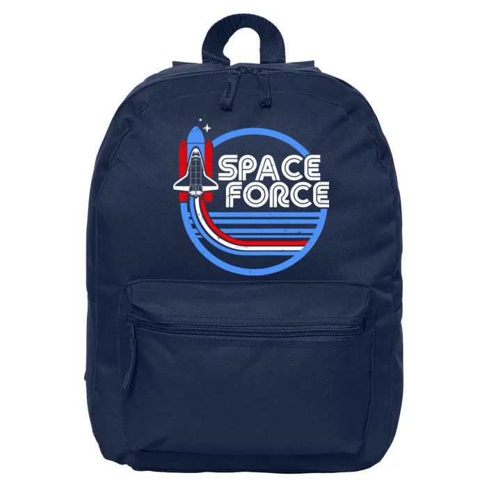 Vintage Space Force Emblem 16 in Basic Backpack