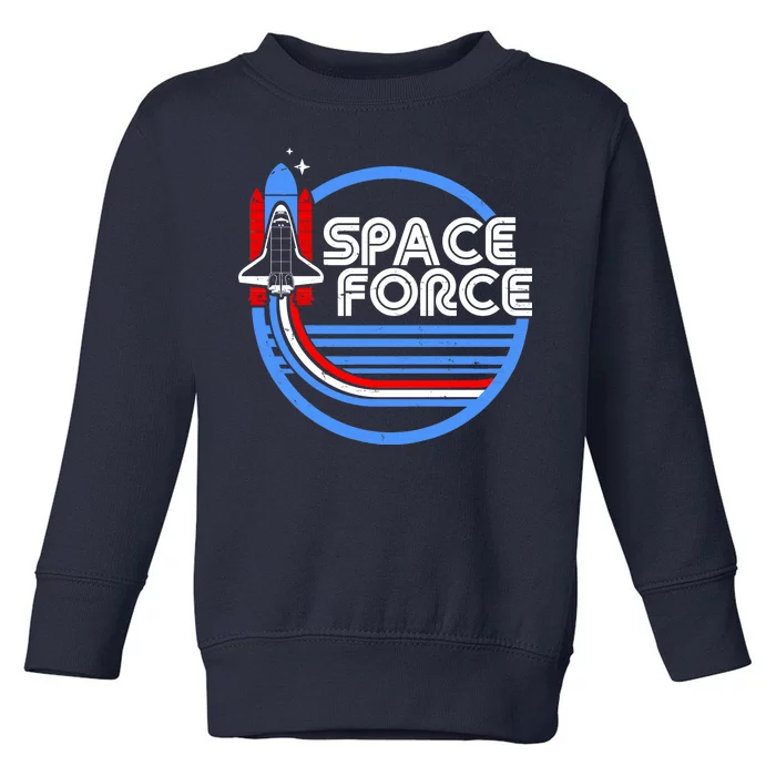 Vintage Space Force Emblem Toddler Sweatshirt