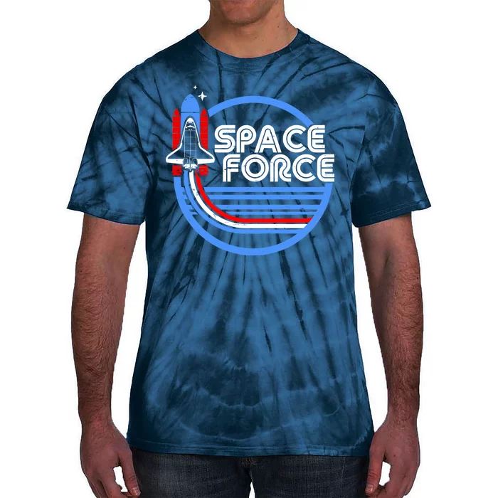 Vintage Space Force Emblem Tie-Dye T-Shirt