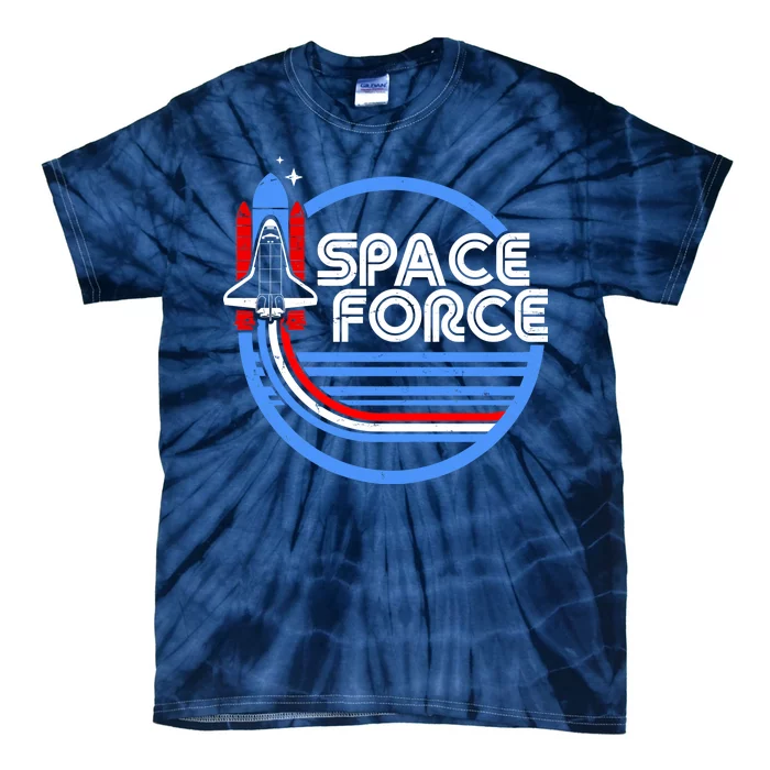 Vintage Space Force Emblem Tie-Dye T-Shirt