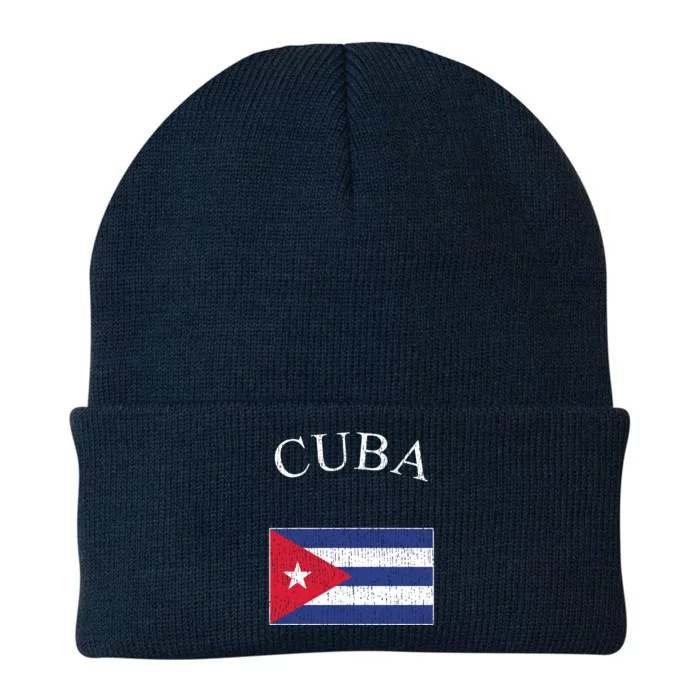 Vintage Sports Design Cuban Flag Knit Cap Winter Beanie