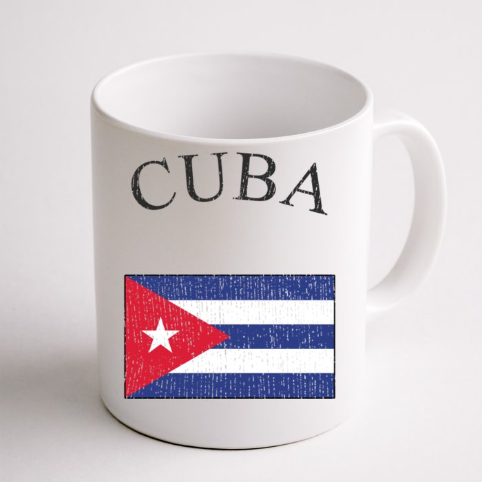 Vintage Sports Design Cuban Flag Front & Back Coffee Mug