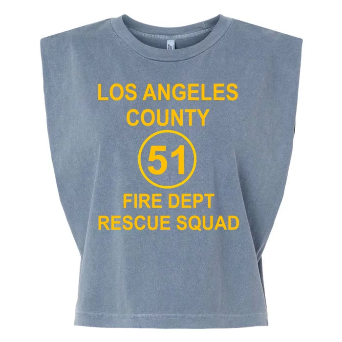 Vintage Squad 51 Fire Dept Garment-Dyed Women's Muscle Tee