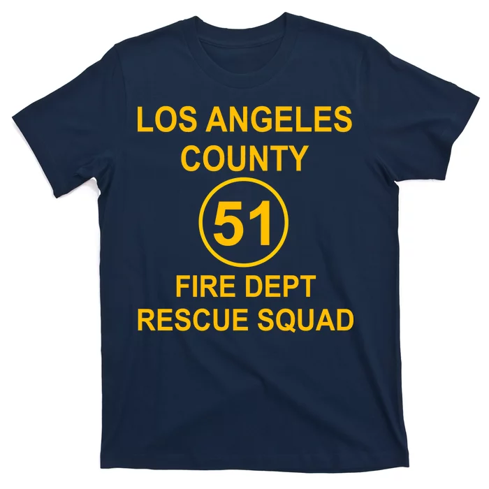 Vintage Squad 51 Fire Dept T-Shirt | TeeShirtPalace