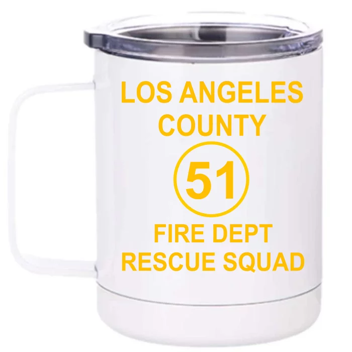 Vintage Squad 51 Fire Dept Front & Back 12oz Stainless Steel Tumbler Cup