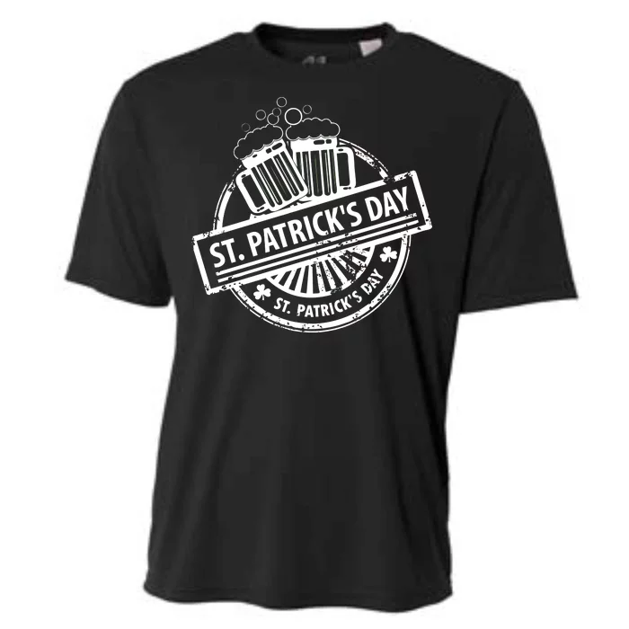 Vintage St. Patrick's Day Beer Cooling Performance Crew T-Shirt