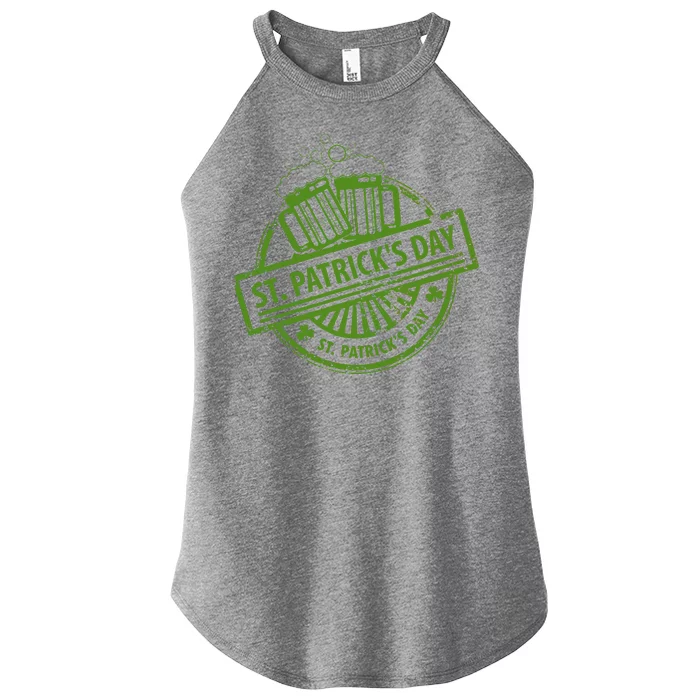 Vintage St. Patrick's Day Beer Women’s Perfect Tri Rocker Tank