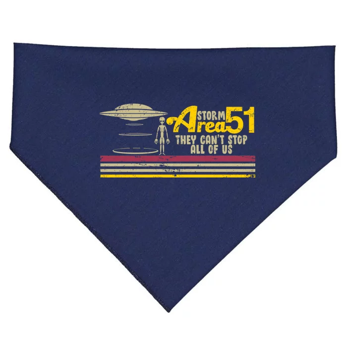 Vintage Storm Area 51 They Can't Stop All Of Us USA-Made Doggie Bandana