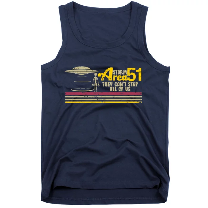 Vintage Storm Area 51 They Can't Stop All Of Us Tank Top