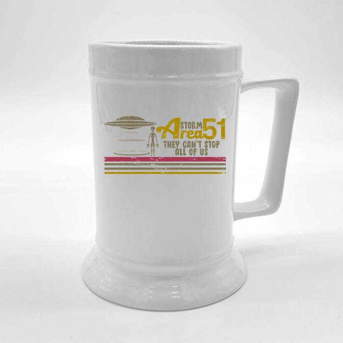 Vintage Storm Area 51 They Can't Stop All Of Us Front & Back Beer Stein