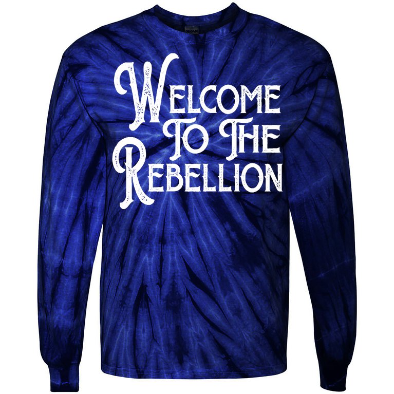 Vintage Style Welcome To The Rebellion Star Wars Tie-Dye Long Sleeve Shirt