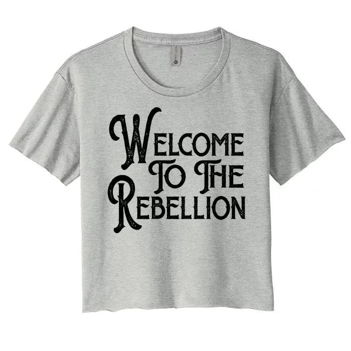 Vintage Style Welcome To The Rebellion Star Wars Women's Crop Top Tee