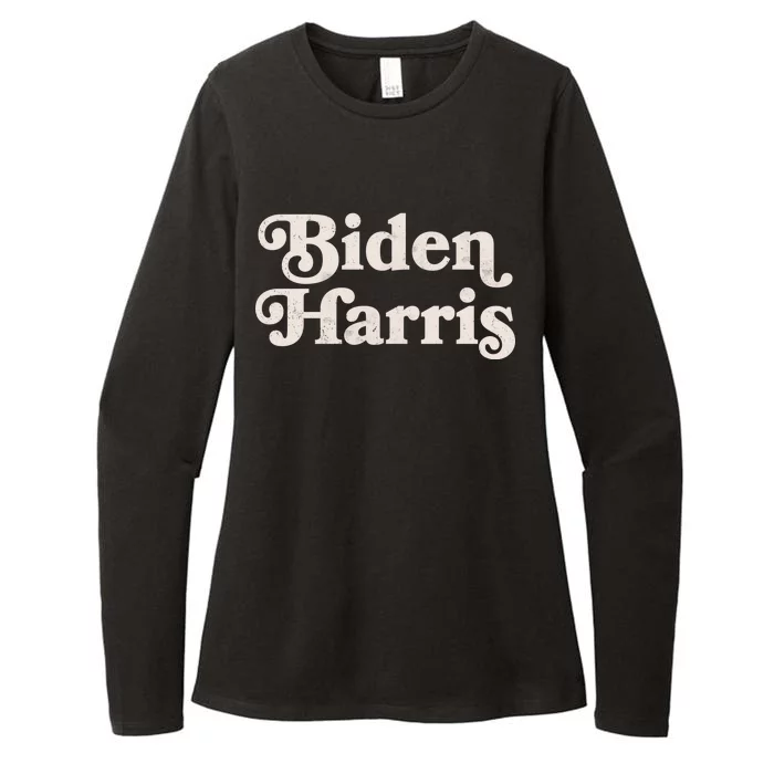 Vintage Styled Biden Harris Logo Womens CVC Long Sleeve Shirt