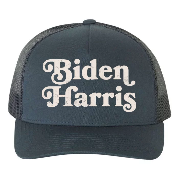 Vintage Styled Biden Harris Logo Yupoong Adult 5-Panel Trucker Hat