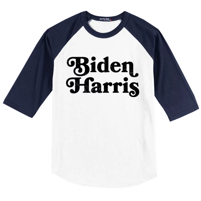 Vintage Styled Biden Harris Logo Baseball Sleeve Shirt