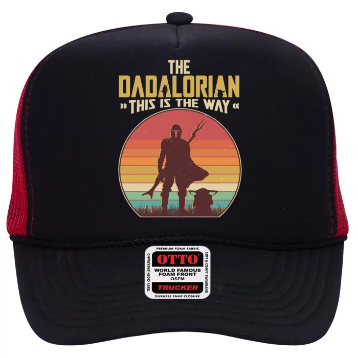 Vintage Styled The Dadalorian This Is the Way High Crown Mesh Trucker Hat