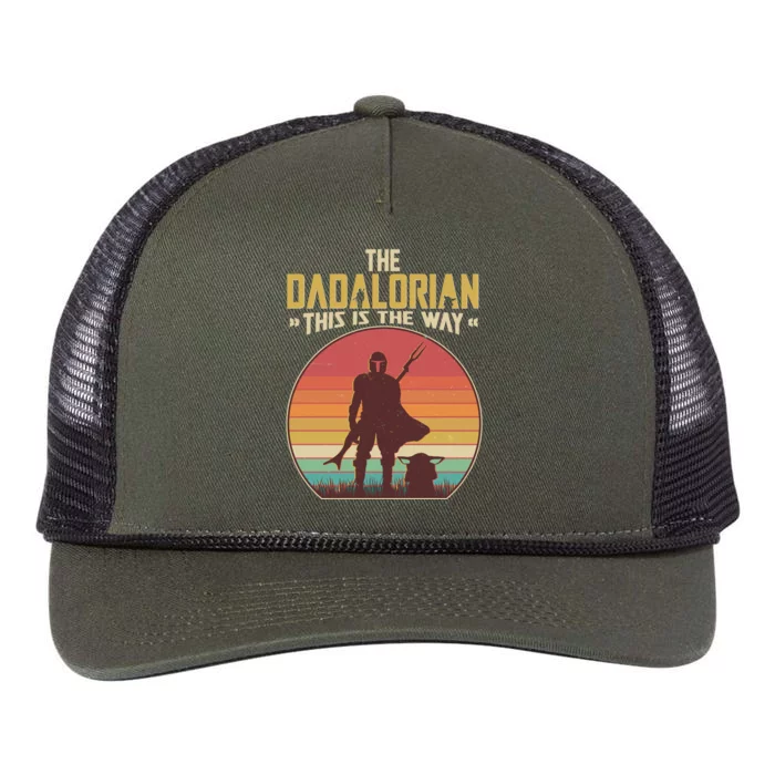 Vintage Styled The Dadalorian This Is the Way Retro Rope Trucker Hat Cap