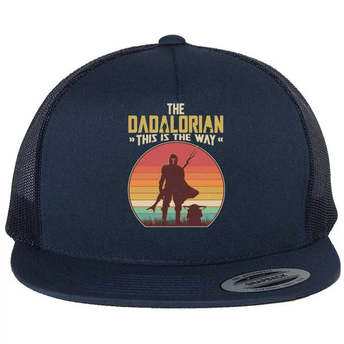 Vintage Styled The Dadalorian This Is the Way Flat Bill Trucker Hat