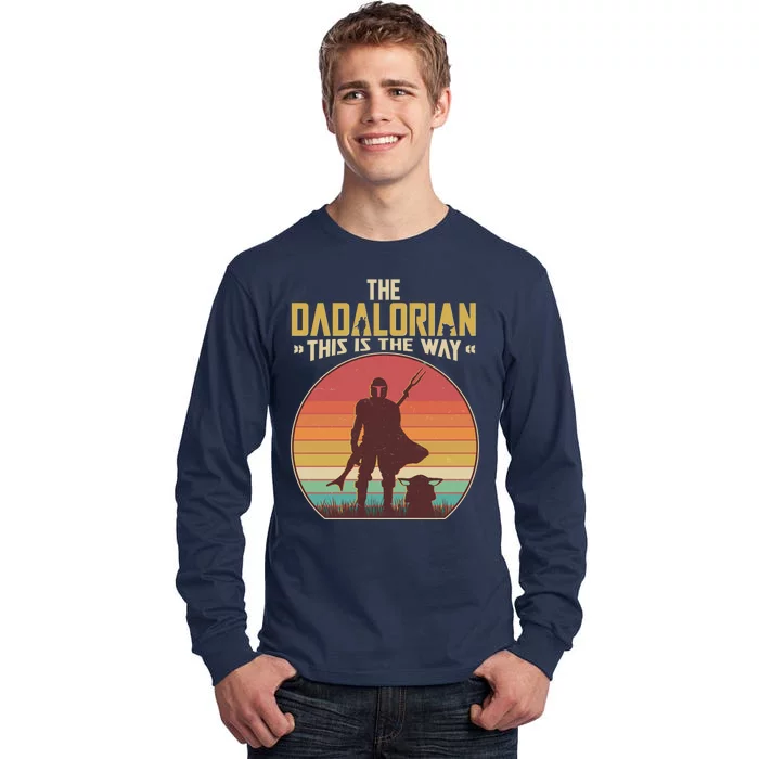 Vintage Styled The Dadalorian This Is the Way Tall Long Sleeve T-Shirt