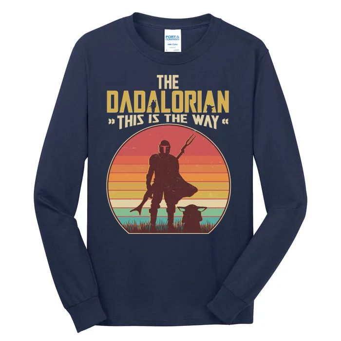 Vintage Styled The Dadalorian This Is the Way Tall Long Sleeve T-Shirt