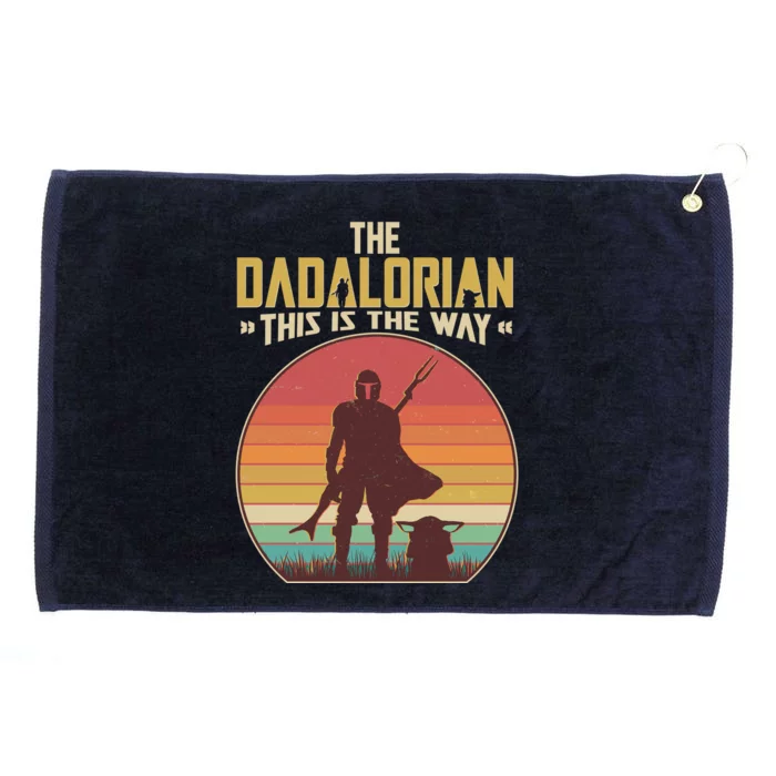 Vintage Styled The Dadalorian This Is the Way Grommeted Golf Towel