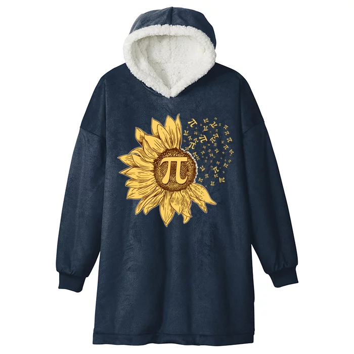 Vintage Sunflower Pi 3.14 Hooded Wearable Blanket