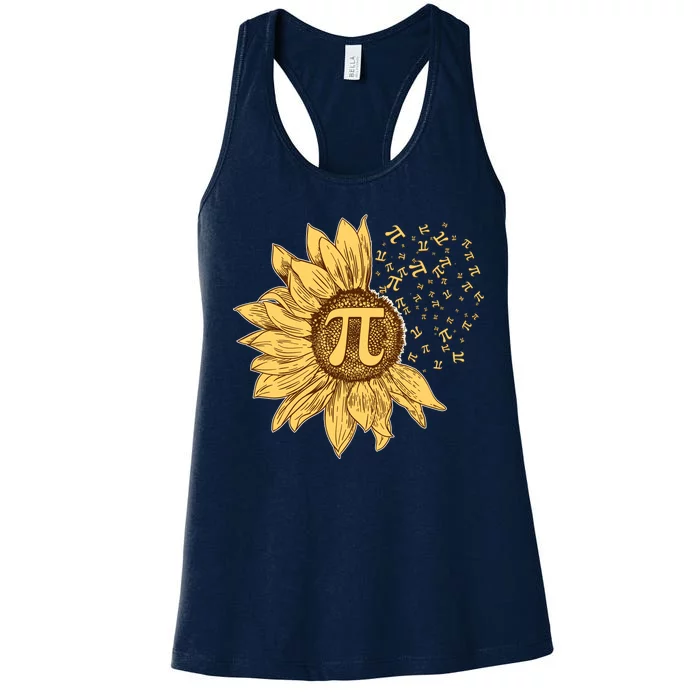 Vintage Sunflower Pi 3.14 Women's Racerback Tank