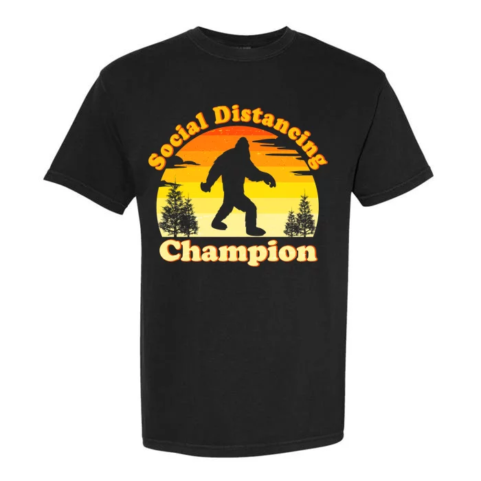 Vintage Sunrise Social Distancing Champion Bigfoot Garment-Dyed Heavyweight T-Shirt