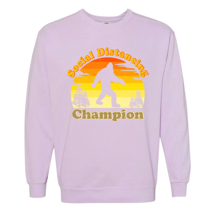 Vintage Sunrise Social Distancing Champion Bigfoot Garment-Dyed Sweatshirt