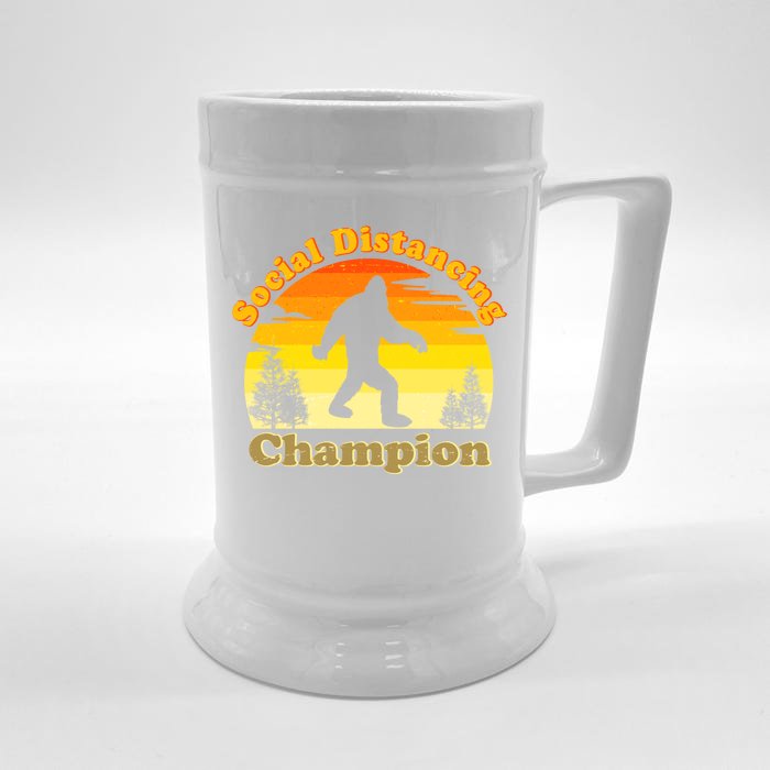 Vintage Sunrise Social Distancing Champion Bigfoot Front & Back Beer Stein